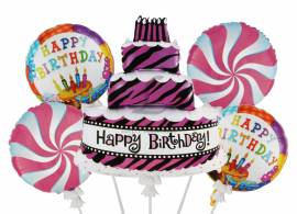 Комплект воздушных шаров "Happy Birthday" 5-81431