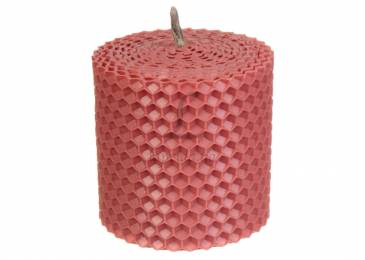 Свічка декоративна (D-6, H-6) #4 рожева 251-8718