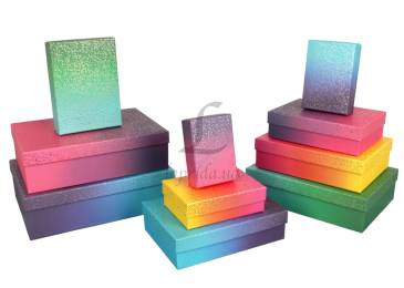 Подарочная коробка новогодняя (комплект 10шт.) BOX-1894 73-6266