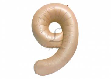 Воздушный шар в форме цифры карамельный "9" 1м 5-81134