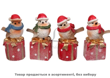 Пташка на подарунковій коробці 13см ALX913400/6785 N*