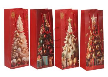 Подарочный пакет новогодний (12*35*9см) 3123-10149