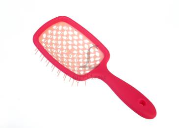 Расческа супербраш (21,5х8,5см) матовая малиновая 1-193107