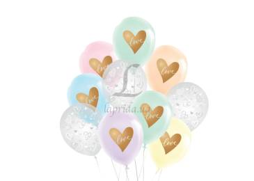Набір повітряних кульок "Серце Love", без обкладинки, 10 шт. 2-66925918