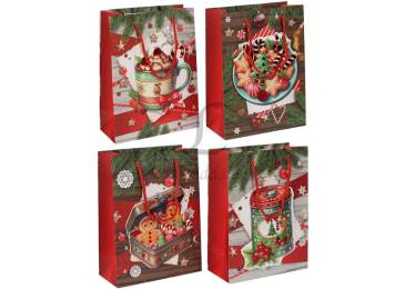 Подарочный пакет новогодний (18*24*8,5см) 3123-9655