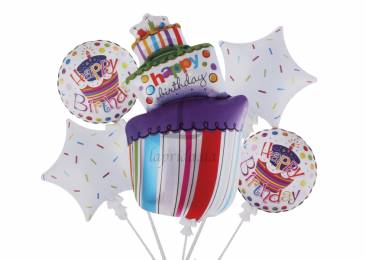 Комплект повітряних куль "Happy Birthday" 5-81417