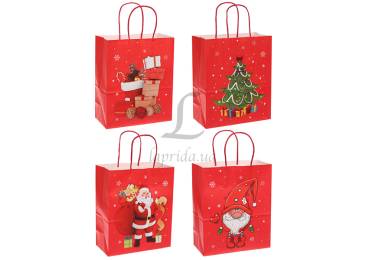 Подарочный пакет новогодний (22*16*8см) 3123-6302
