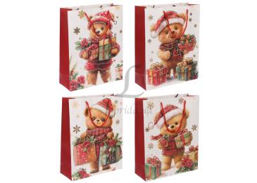 Подарочный пакет новогодний (26*32*10см) 3123-9433