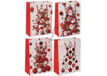 Подарунковий пакет новорічний (18*24*8,5см) 3123-9365