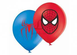 Воздушный шарик (В105, 30 см) спайдермен, микс красный, синий 25 шт. 251-16416
