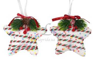 Набір зірок 2шт 12см FY2024-269/9031*