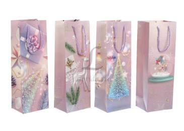 Подарочный пакет новогодний (12*35*9см) 3123-6142