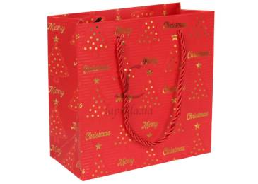 Подарочный пакет новогодний (15*14*7см) 3123-10170