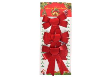 Бант новор червоний 3шт 9*13см RN-24110/7228*