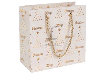 Подарочный пакет новогодний (15*14*7см) 3123-10163