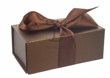 Итальянская подарочная коробка коричневая (18*10 см)