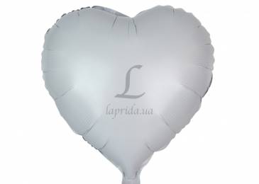 Воздушный шар в форме сердца белый (45см) 5-80885