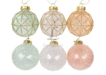 Куля різдвяна 80мм прозора CAA821310/2855 N  [12]*