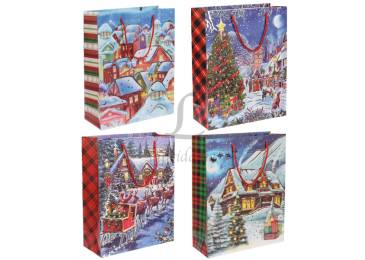 Подарочный пакет новогодний (26*32*10см) 3123-9914