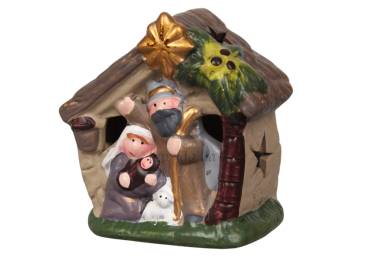 Декор будиночок Вертеп Led 7*4.5*9см DY12/5858*