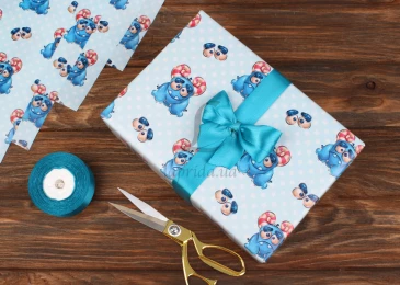 Папір пакувальний в листах 10л "Монстрік" (0,7м х1м) 80г/м2 255-6864