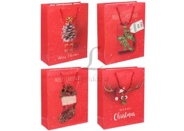 Подарочный пакет новогодний (26*32*10см) 3123-5633