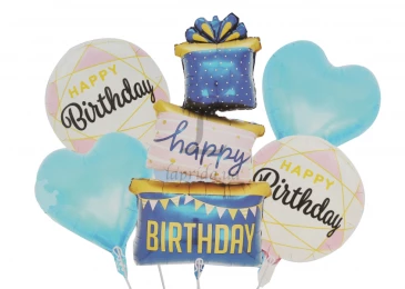 Комплект повітряних куль "Happy Birthday" 5-81462