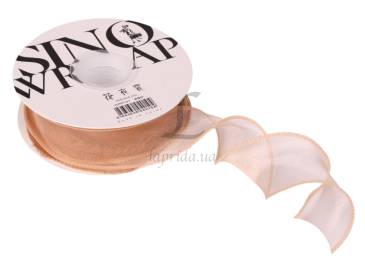 Стрічка органза із жорстким краєм 3,8см-9,1м (062) 5-87815