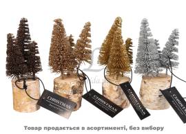 Ялинка різдвяна декоративна на пеньку 15см ASH600020/1468 N*