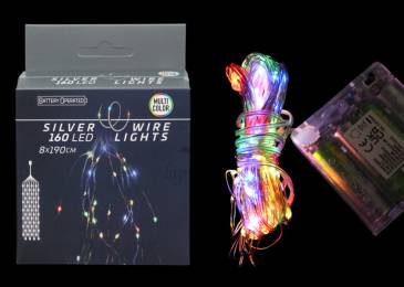 Гірлянда на бат. нитка 160 Led каскад різнокольоровий AX9732220/7968 N*