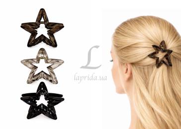 Краб для волосся пластиковий 7см 1-217230