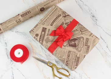 Папір пакувальний крафт "Газета коричнева+газета коричнева" в рулоне (0,7м х8м) 70г/м² 255-5089