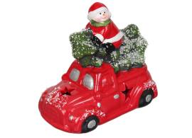 Декор Машинка З Сантою/Сніговиком Led 2 види 12.5*7*11см DY2001/6688*