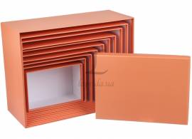 Подарочная коробка персиковая (комплект 10шт.) M10-Z05 73-2114