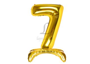 Повітряна кулька цифра золото "7" (65 см)