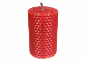 Свічка декоративна (D-5, H-8) #3 червона 251-8664