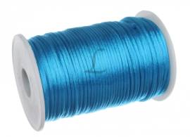 Канат атласний декоративний синій (91м - Ø2,5см) 5-80410