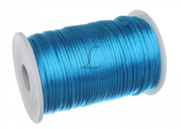 Канат атласний декоративний синій (91м - Ø2,5см) 5-80410