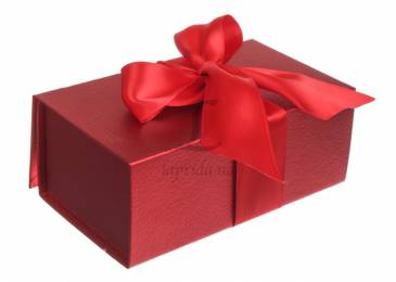 Итальянская подарочная коробка красная (13.5*10 см)