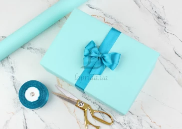 Папір пакувальний "Тон м'ята+м'ята" в рулоне (0,7м х8м) 70г/м2 255-5577