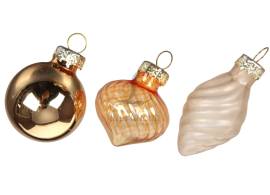 Набір куль 3см 9шт золота скло ABT634800/8660 N [16]*