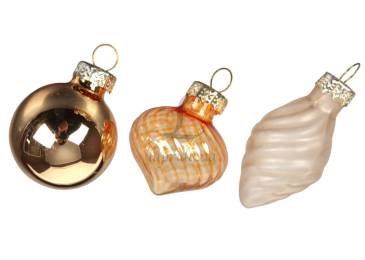 Набір куль 3см 9шт золота скло ABT634800/8660 N [16]*