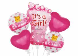 Комплект воздушных шаров "It`s a Girl" 5-81288