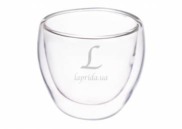 Набір склянок з подвійними стінками ЕСПРЕССО 80ml 671-187