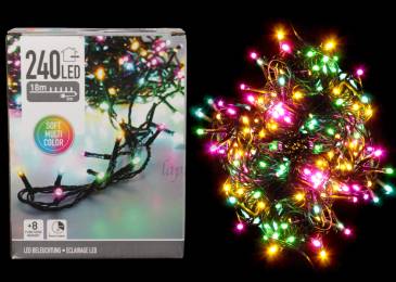 Гірлянда 240 Led розетка color 18м+3м  AX8454640/0122 N*