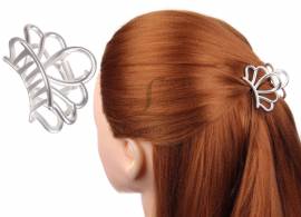 Краб "Fashion 08" металлический серебро матовый 5см 1-186239