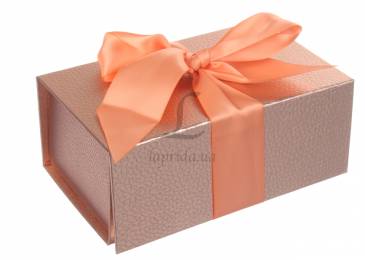 Итальянская подарочная коробка розовое золото (18*10 см)