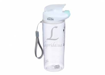 Безконтактна пляшка спортивна пластикова "Esloe blue" 500ml 67-331