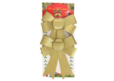 Бант новор золотий 2шт 14*19см RN-24101/7150*