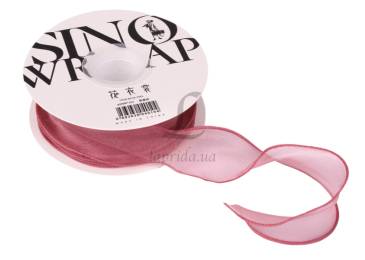 Стрічка органза із жорстким краєм 3,8см-9,1м (035) 5-87778